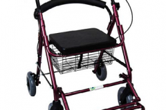 Andadera Rollator Hibrida Roja