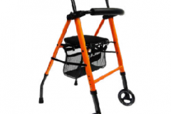 Andadera Rollator Sencilla Naranja