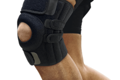 Rodillera premium abierta con estabilizador de rotula y doble soporte lateral flexible