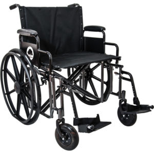 Silla de Ruedas de 22" Sobrepeso