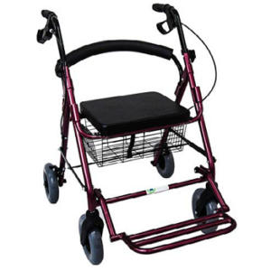 Andadera Rollator Hibrida Roja