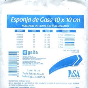 Esponja de Gasas 10x10