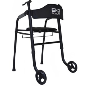 Andadera Rollator Aluminio con Asiento Doble Puño